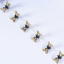 Ncmama 12 unids/set Mini empuñaduras antideslizantes de diamantes de imitación pinzas para el cabello para mujeres niñas dientes brillantes abrazaderas de Metal flor accesorios para el cabello