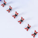 Ncmama 12 unids/set Mini empuñaduras antideslizantes de diamantes de imitación pinzas para el cabello para mujeres niñas dientes brillantes abrazaderas de Metal flor accesorios para el cabello