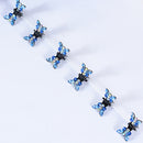 Ncmama 12 unids/set Mini empuñaduras antideslizantes de diamantes de imitación pinzas para el cabello para mujeres niñas dientes brillantes abrazaderas de Metal flor accesorios para el cabello