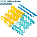 10/20PCS 30/45CM Magic Hair Rollers Curlers Kit Snail Shape Not Waveform Spiral Round Curls No Heat Curler for Extra Long Hair