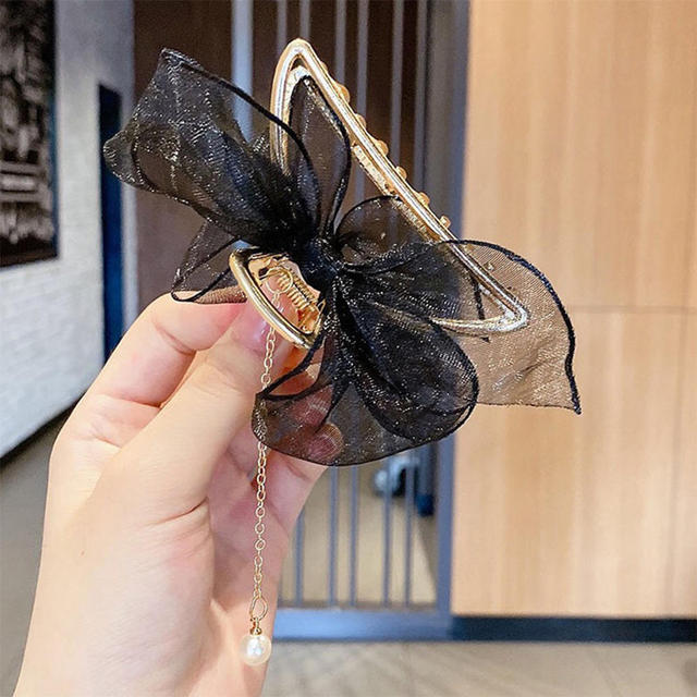 2022 mariposa Metal pinzas para el cabello nuevo Vintage Goth borla larga amor colgante pasadores para mujeres fiesta accesorios para el cabello joyería