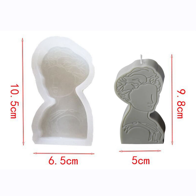 European style Retro Roman Column Candle Silicone Mold Handmade DIY Baking Molds Plaster Soap Mould Christmas Gifts Decoration