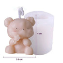 1pc 3D Owl Candle Mold Silicone Mold for Candle Making DIY Handmade Resin Molds for Plaster Wax Mould Soap Making Cake Kit