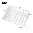 Caja de lápiz labial acrílico de 24 rejillas, organizador de maquillaje, caja de almacenamiento, organizador de pintalabios, organizador de esmalte de uñas, soporte de exhibición, caja organizadora de cosméticos