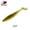 ESFISHING 100mm125mm155mm200mm Easy Shiner Quality Pesca Soft Fishing Lure Silicone Bait Wobblers Leurre Souple Free shipping