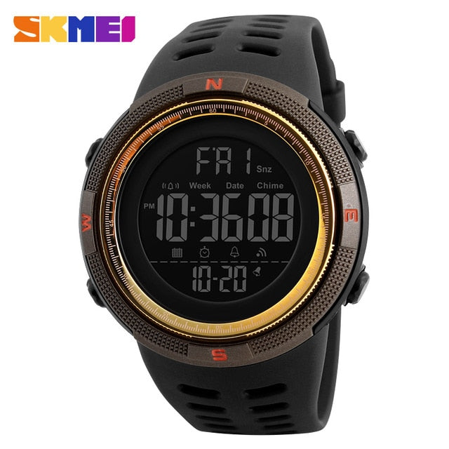 SKMEI Herrenuhren Sport Countdown Double Time Watch Alarm Chrono Digital Armbanduhren Man Clock Wasserdicht Relogio Masculino