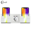 Coswall enchufe de pared soporte para teléfono accesorios para teléfono inteligente soporte para teléfono móvil Apple Samsung Huawei dos soporte para teléfono