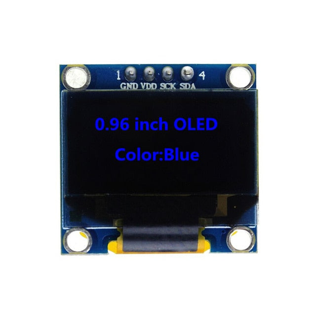 0,91 Zoll 128x32 IIC I2C Weiß / Blau OLED LCD Display DIY Modul SSD1306 Treiber IC DC 3,3V 5V für Arduino