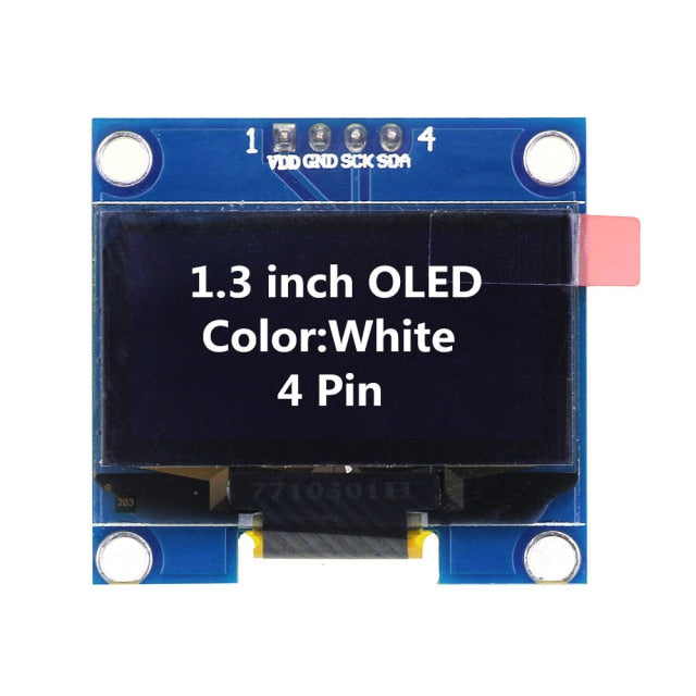 0,91 Zoll 128x32 IIC I2C Weiß / Blau OLED LCD Display DIY Modul SSD1306 Treiber IC DC 3,3V 5V für Arduino