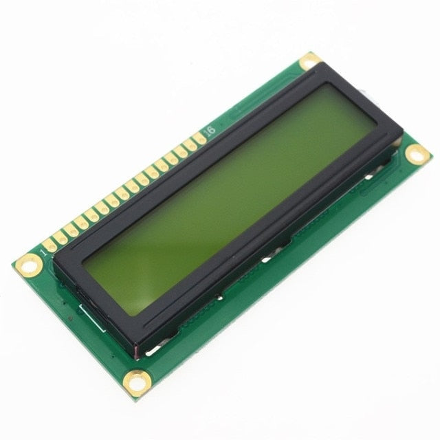 Módulo LCD1602 1602, pantalla azul verde, módulo de pantalla LCD de 16x2 caracteres, controlador HD44780, luz azul y negra