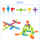 16-48pcs/set Pop Little Suckers Assembled Sucker Suction Cup Educational Building Block Toy Girl&amp;Boy Kids Gifts Fun Game