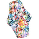 waterproof PUL printed  regular flow reusable Mama pads, super soft day use cloth menstrual pads with organic bamboo inner