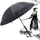 Japanese Samurai Umbrella Strong Windproof Semi Automatic Long Umbrella Large Man And Women's Business Umbrellas Mens Paraguas