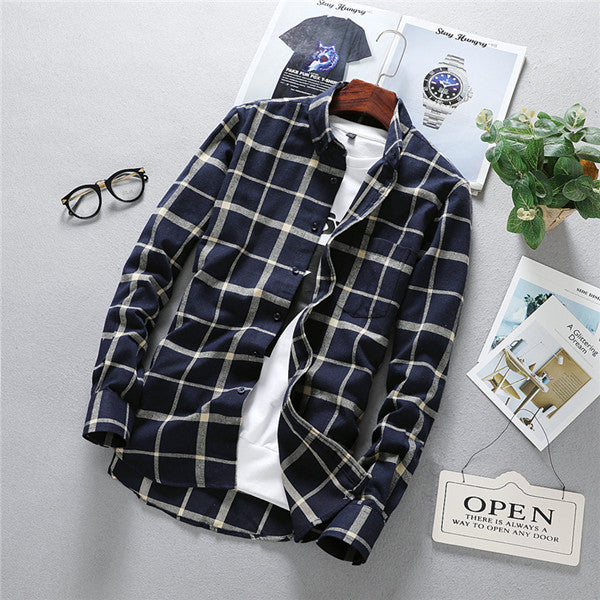 Herren-Langarmhemd Solides Oxford-Kleid mit linker Brusttasche Hochwertige männliche lässige Regular-Fit-Oberteile Button-Down-Hemden