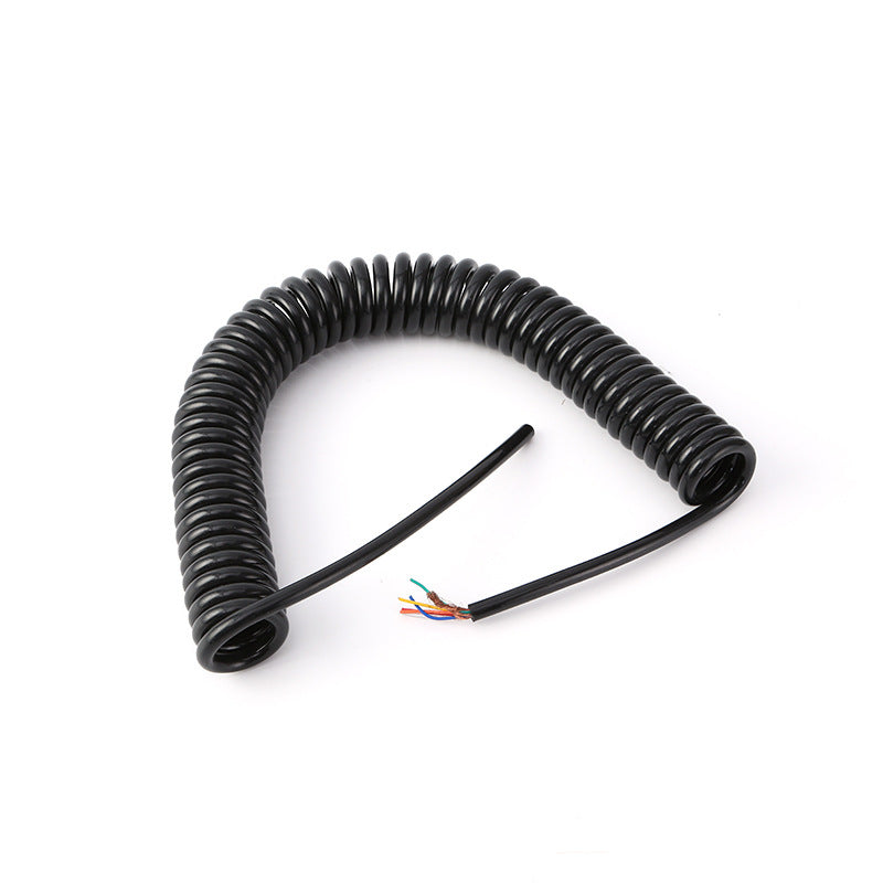 PUR electronic non-screen spiral cable